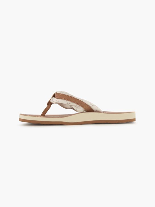 Tamaris Flache Pantolette Creme 82423 2