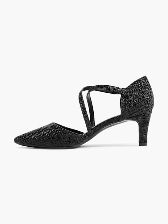 Catwalk Décolleté con fibbia Nero 1604 3
