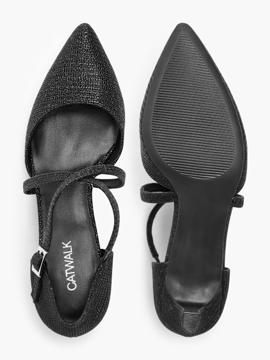 Catwalk Décolleté con fibbia Nero 1604 4